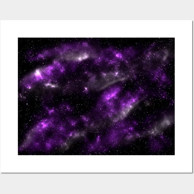 The Purple Galaxy ART Wall Art by Miss Fox